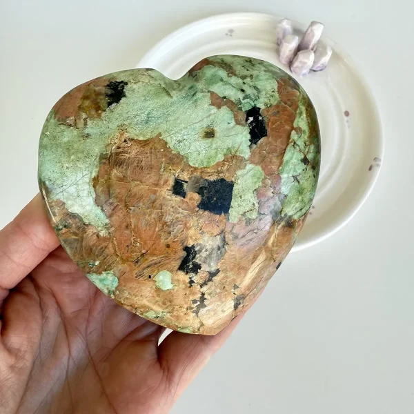 Hrizopras srce - MAAL KRISTALI