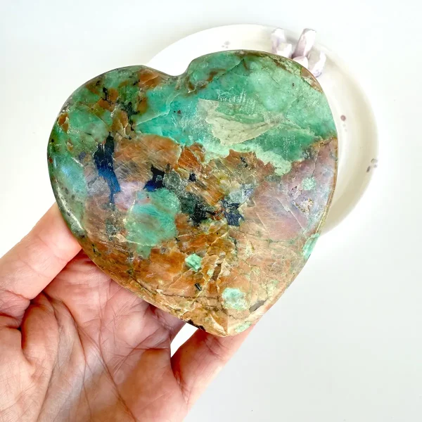 Hrizopras srce - MAAL KRISTALI